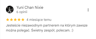 Opinia Google – Yuni